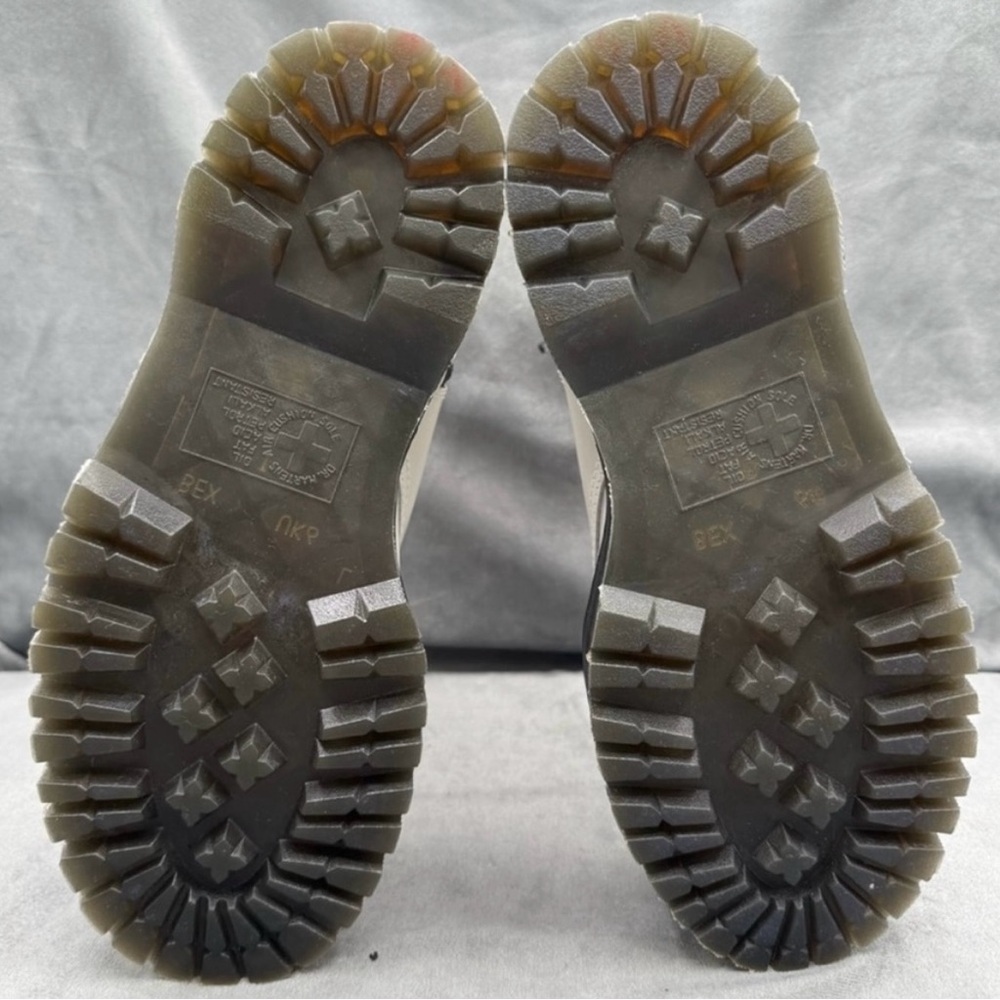 Dr. Martens Jadon Platform Boots Women’s US 8 White Smooth Leather Side Zip - Picture 10 of 11